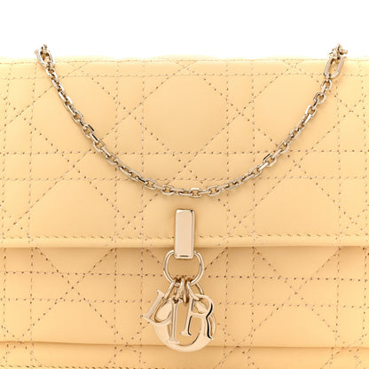 Christian Dior Lambskin Cannage Lady Dior Chain Pouch Latte 7 of 10