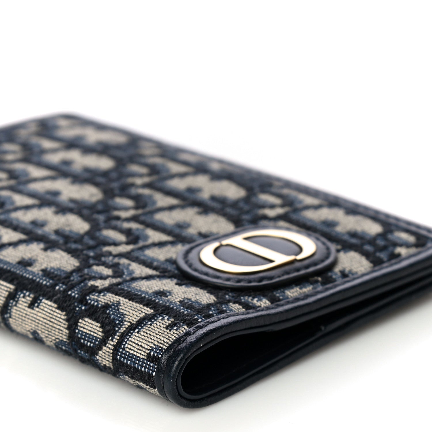 Christian Dior Oblique 30 Montaigne Passport Holder Blue 9 of 11