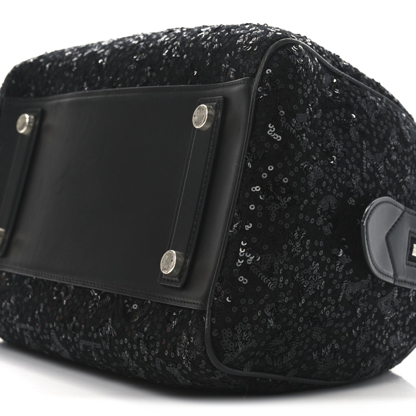 Sequin Monogram Sunshine Express Speedy Black