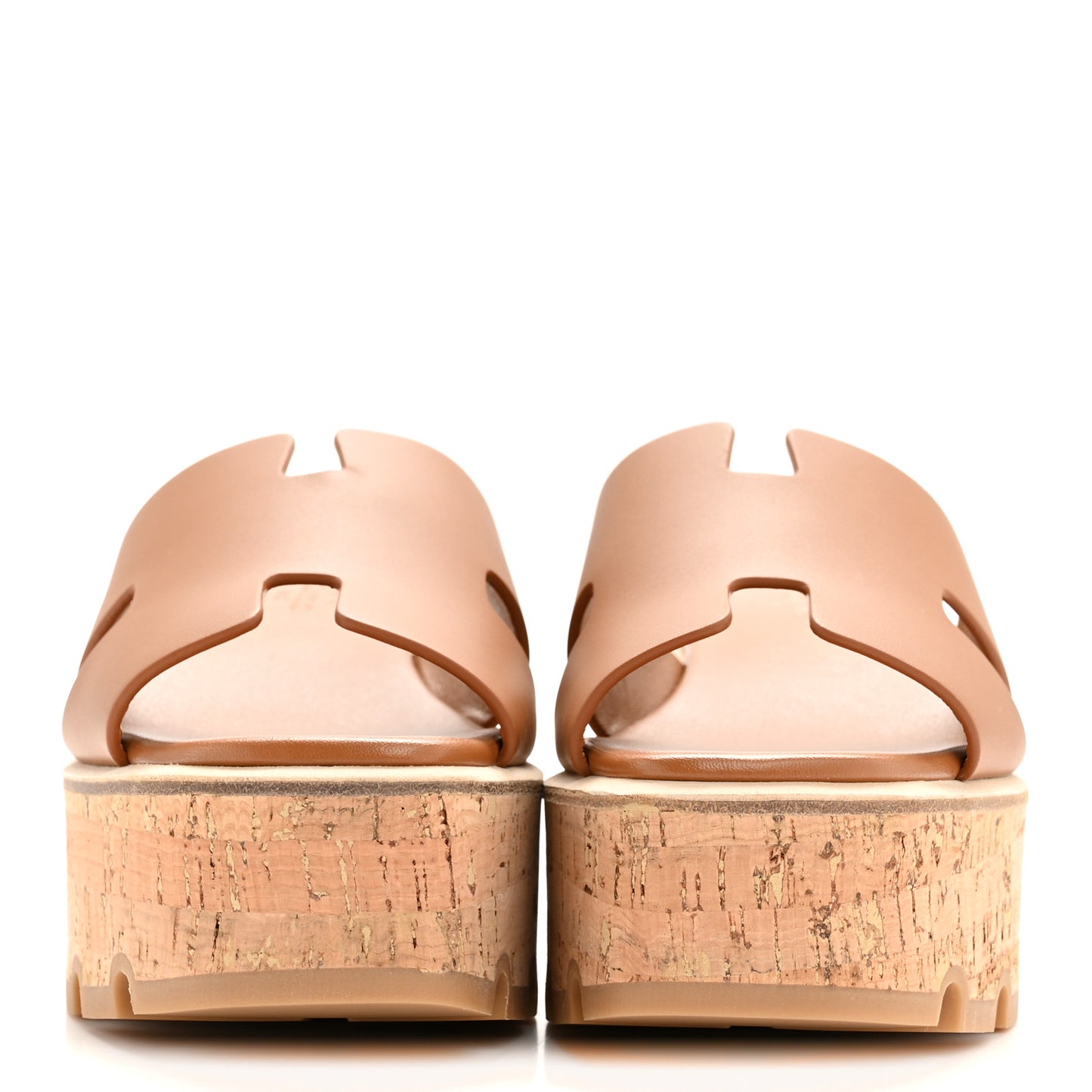 Calfskin Cork Eze 30 Sandals 36 Gold