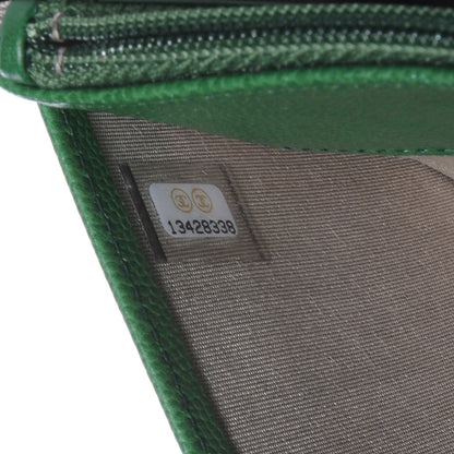 Chanel Caviar Wallet On Chain WOC Green 8 of 8