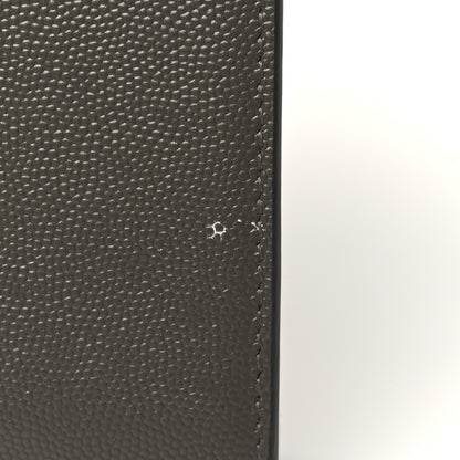 Saint Laurent Grain De Poudre Medium Classic Monogram Kate Satchel Earth Grey 11 of 15