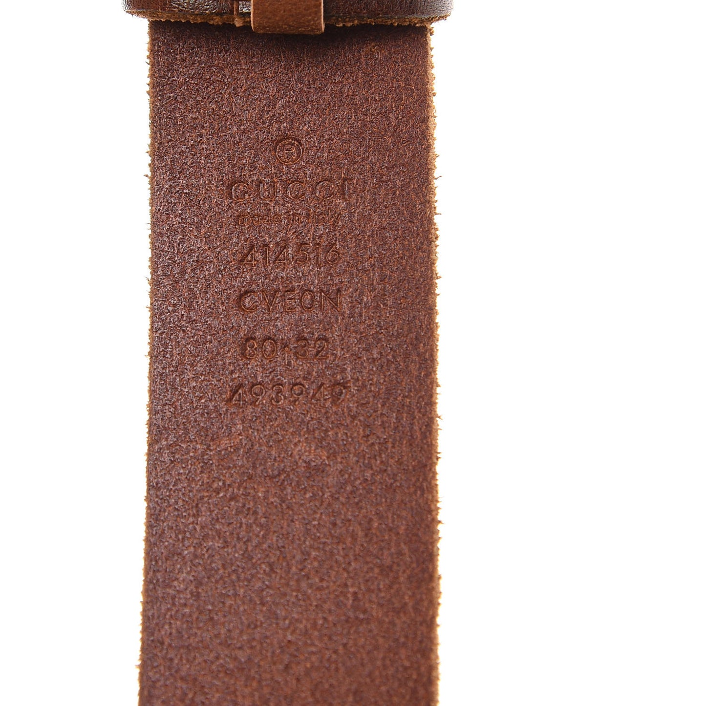 Cuoio Toscano Nickel Double Double G 30mm Belt 80 32 Cuir