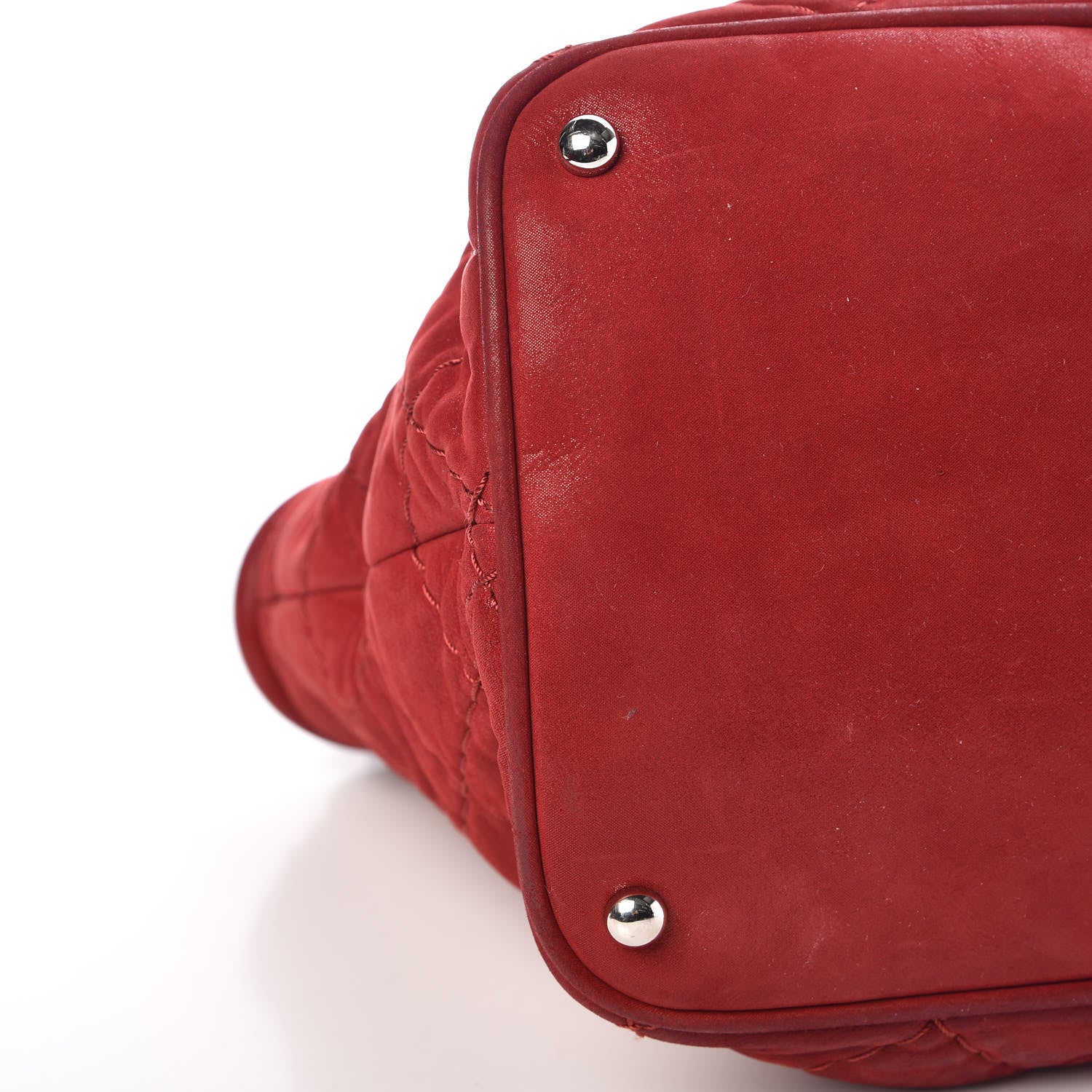 Chanel Iridescent Calfskin Quilted Small Sea Hit Tote Red 12 of 17