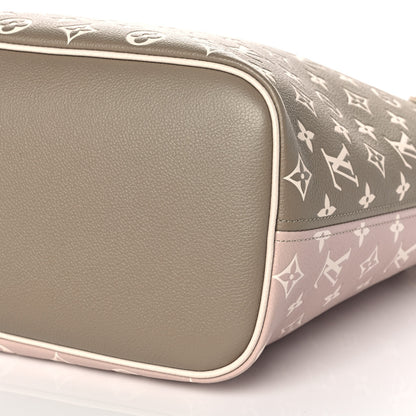 Louis Vuitton Empreinte Monogram Spring In The City Neverfull MM Kaki Beige Cream 8 of 9