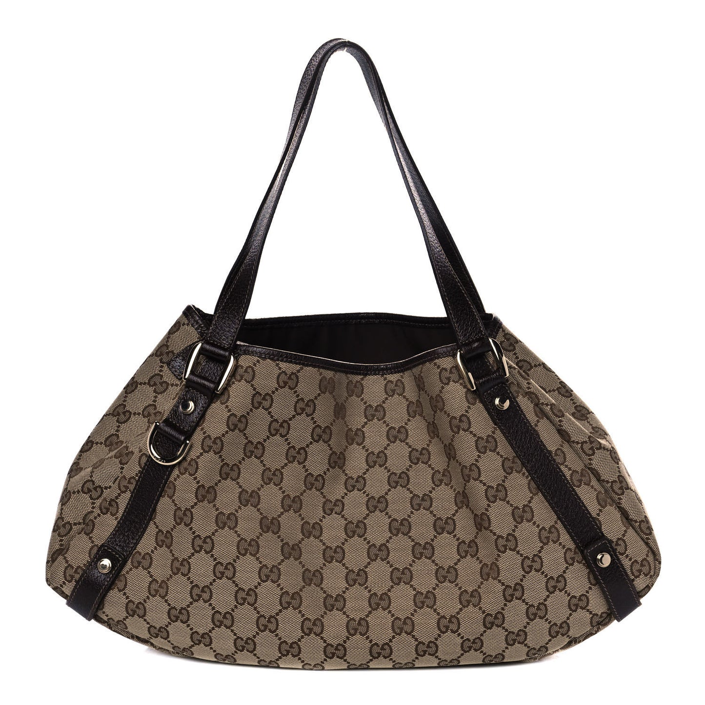 Monogram Medium Abbey Shoulder Bag Dark Brown