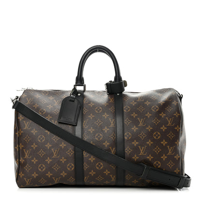 Louis Vuitton Monogram Macassar Keepall Bandouliere 45 1 of 13