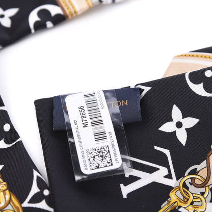 Louis Vuitton Silk Monogram Confidential Bandeau Black 2 of 2