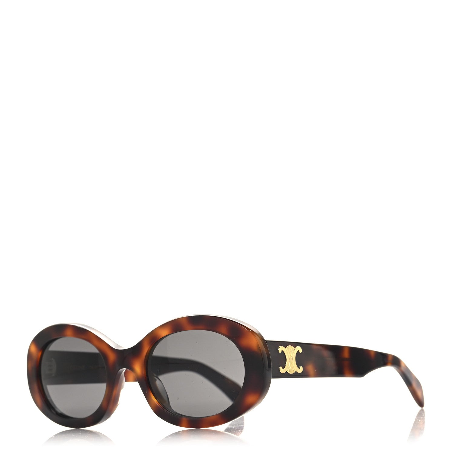 Celine Acetate Triomphe 01 Sunglasses CL 40194U Tortoise 1 of 7