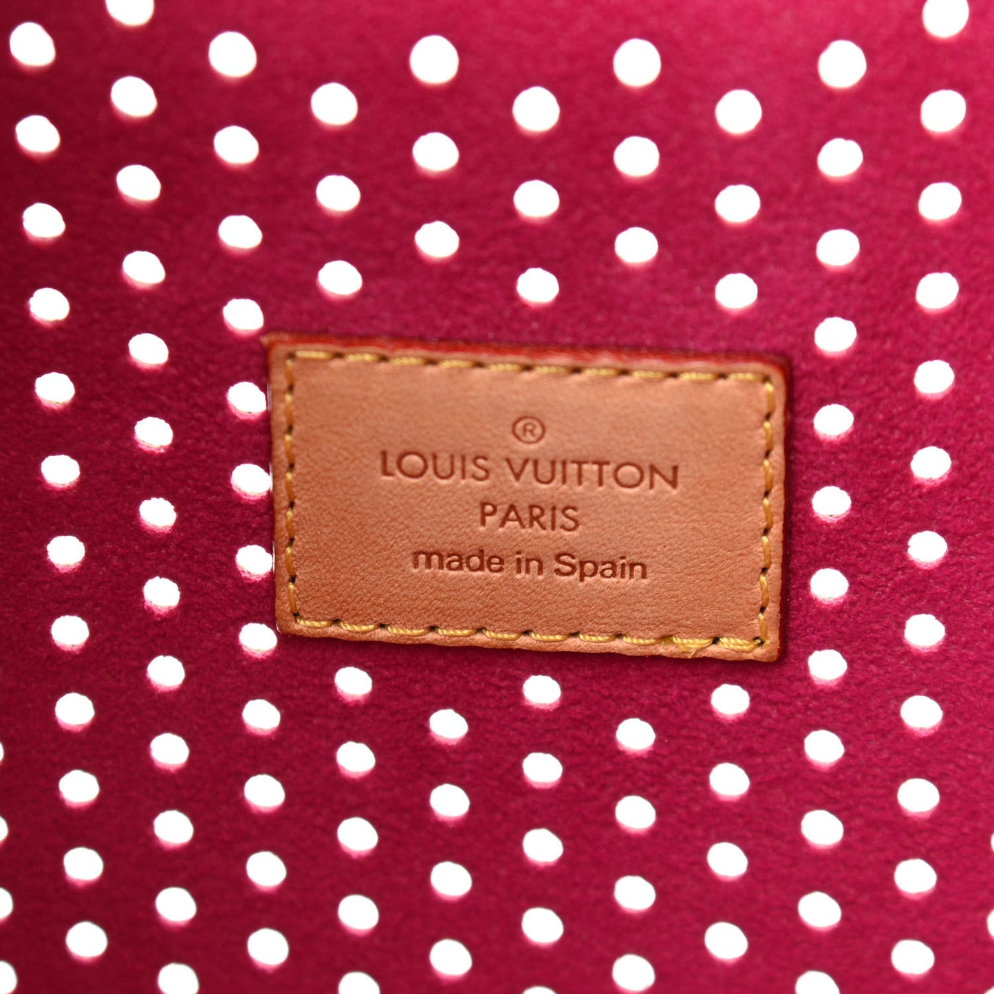Monogram Perforated Musette Fuchsia