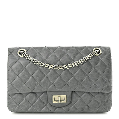 Chanel Aged Calfskin Quilted 50th Anniversary 2.55 Reissue 225 Flap Grey 1 of 11
