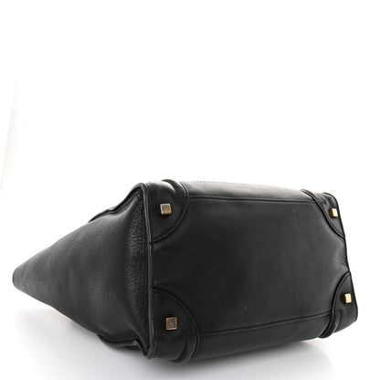 Celine Smooth Calfskin Mini Luggage Black 4 of 8