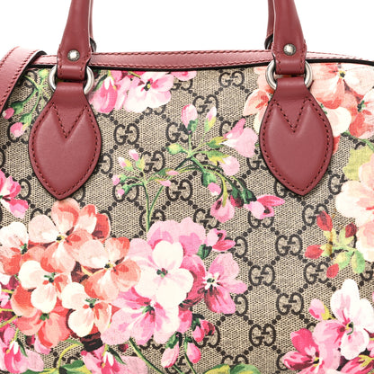Gucci GG Supreme Monogram Blooms Small Boston Beige Multicolor Dry Rose 8 of 10