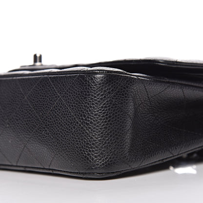 Chanel Caviar Quilted Medium Double Flap Black 10 of 15