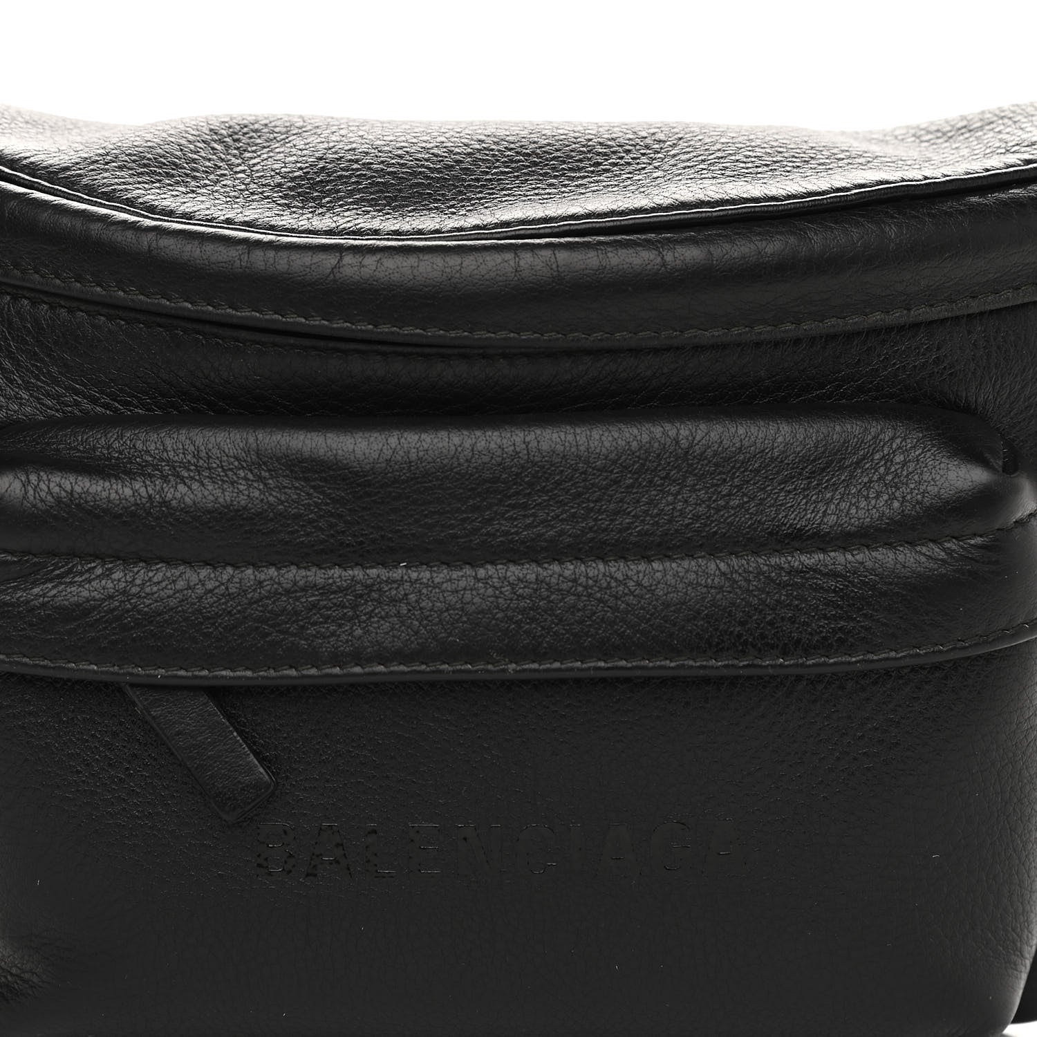 Balenciaga Smooth Calfskin Logo Large Everyday Beltpack Black 8 of 10