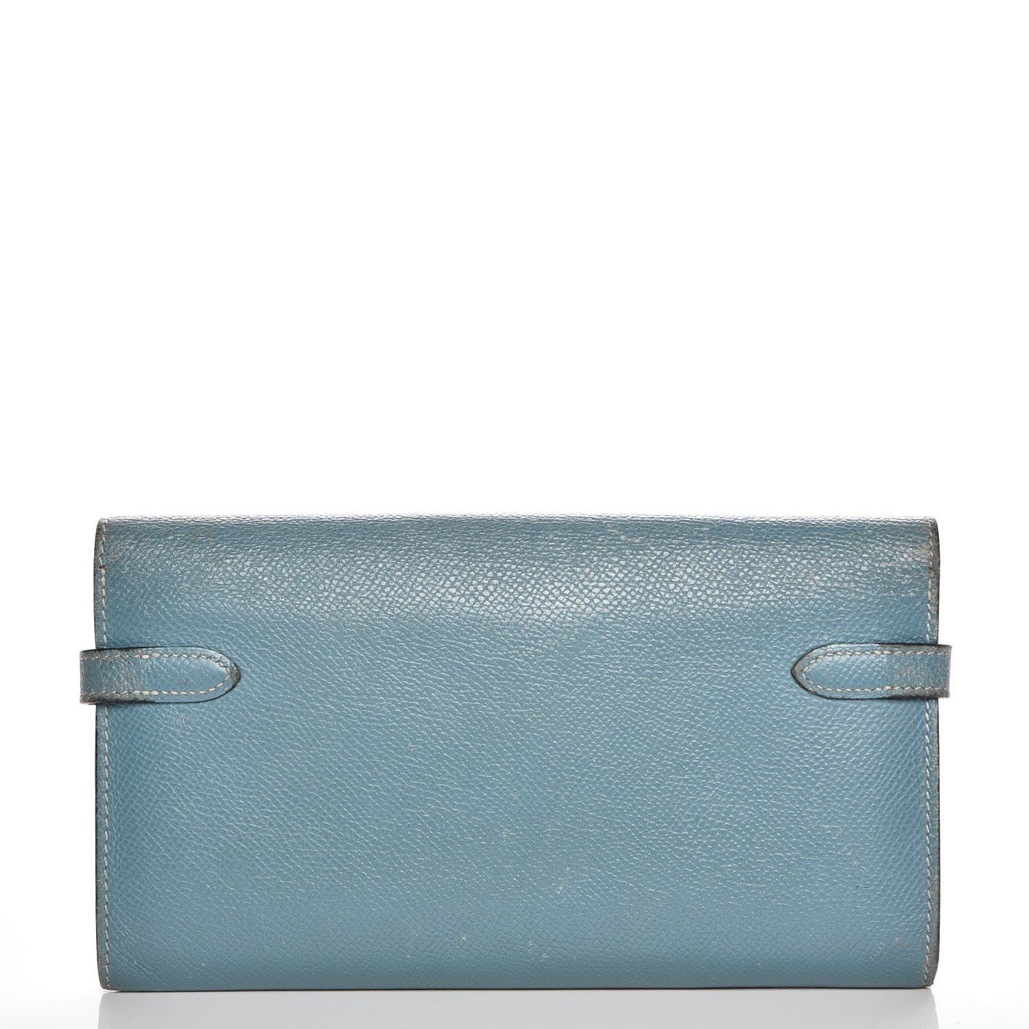 Hermes Epsom Kelly Longue Wallet Blue Jean 5 of 19