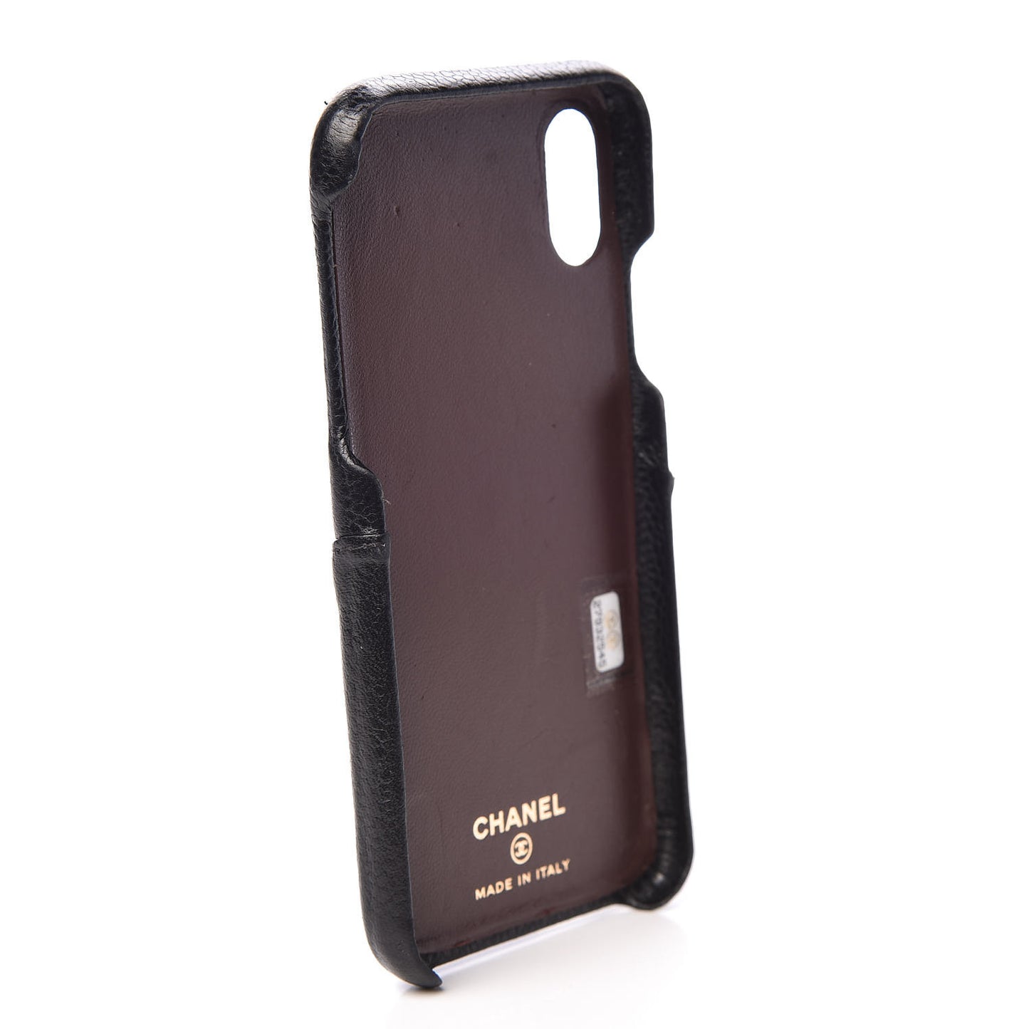 Caviar Quilted iPhone X Coco Tech Case Black