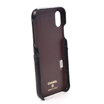 Chanel Caviar Quilted iPhone X Coco Tech Case Black 3 of 7