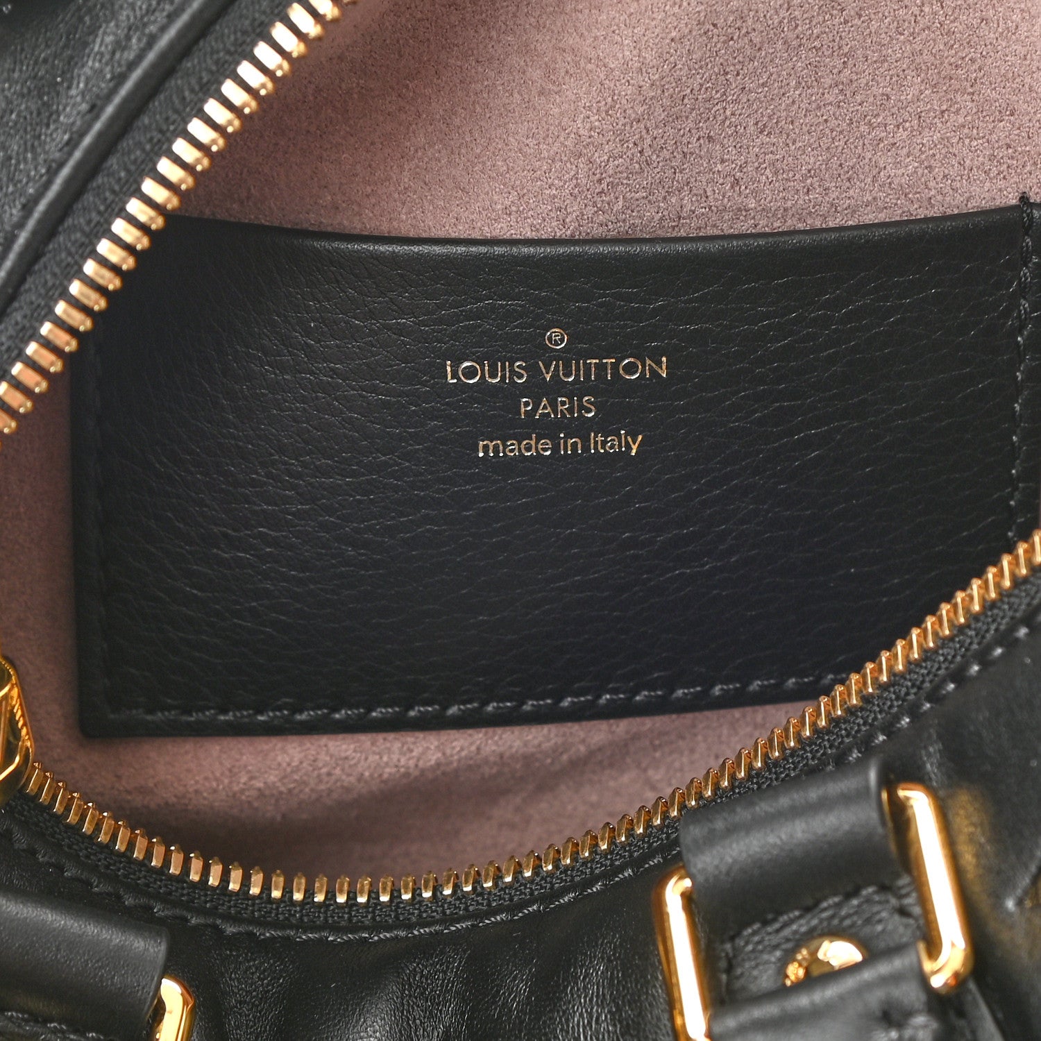 Louis Vuitton Lambskin Embossed Monogram Speedy 22 Bandouliere Black 6 of 7