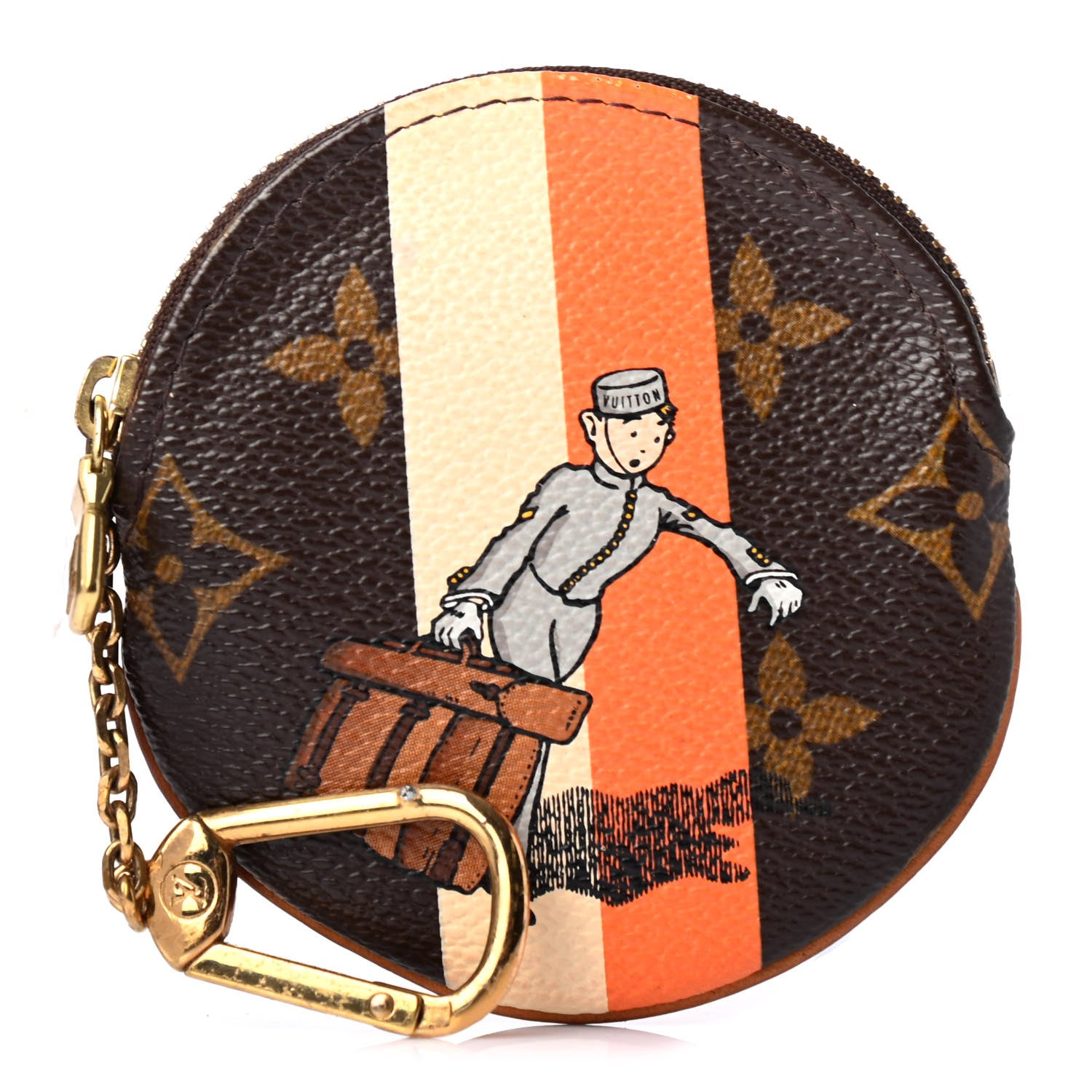 Louis Vuitton Monogram Groom Round Coin Purse 1 of 4