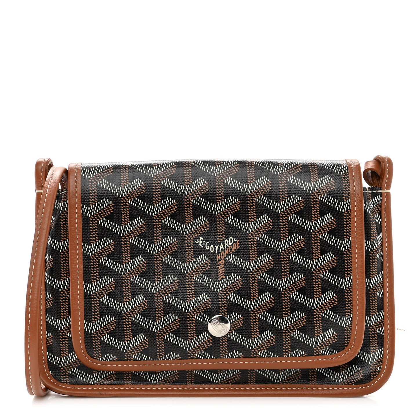 Goyardine Plumet Wallet Clutch Black Gold