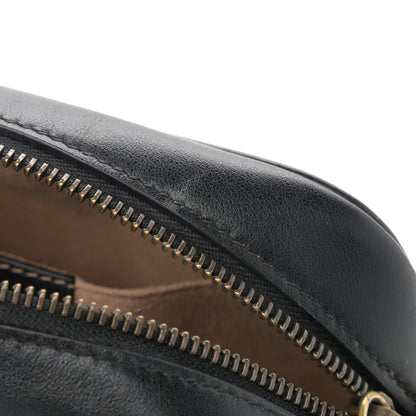 Gucci Calfskin Matelasse Mini GG Marmont Chain Shoulder Bag Black 11 of 13