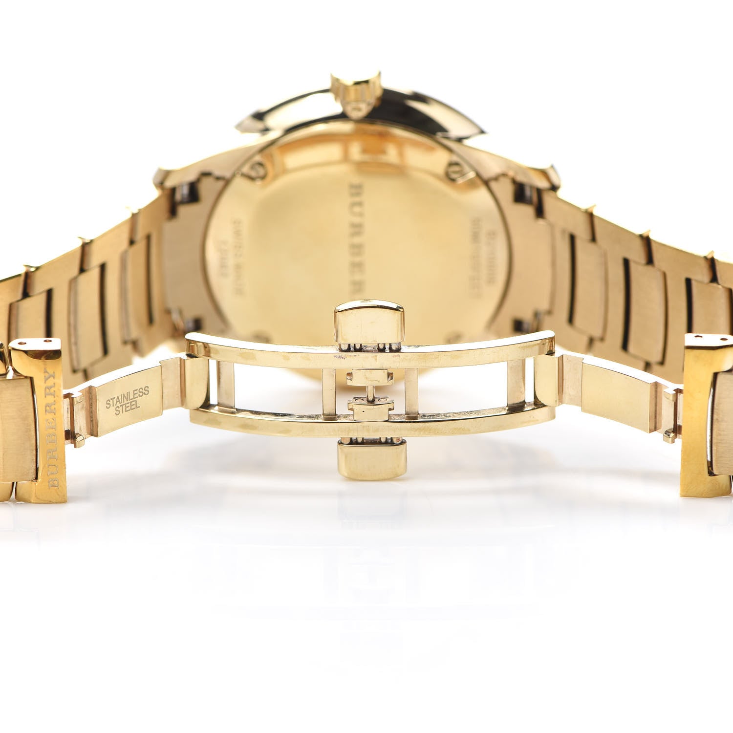 Burberry Stainless Steel 40mm Classic Round Quartz Watch Gold BU10006 4 of 6