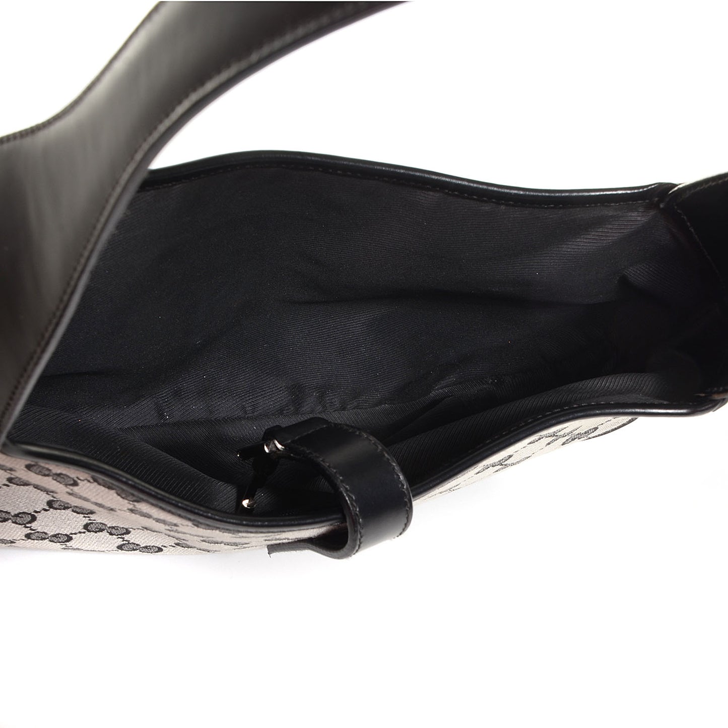 Denim Monogram Small Jackie O Hobo Black