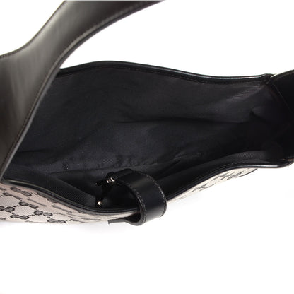 Gucci Denim Monogram Small Jackie O Hobo Black 5 of 7