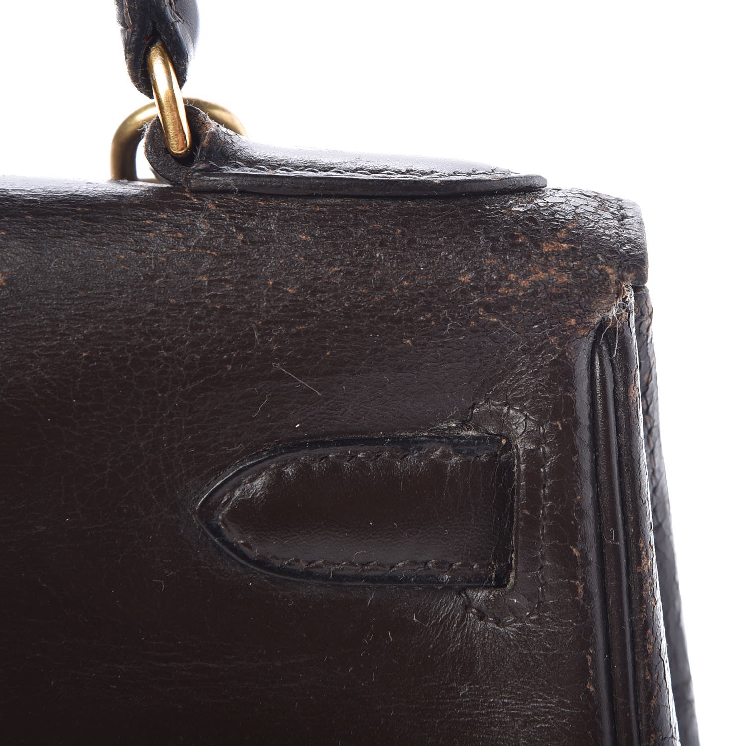 Hermes Box Kelly Retourne 28 Chocolate 34 of 45