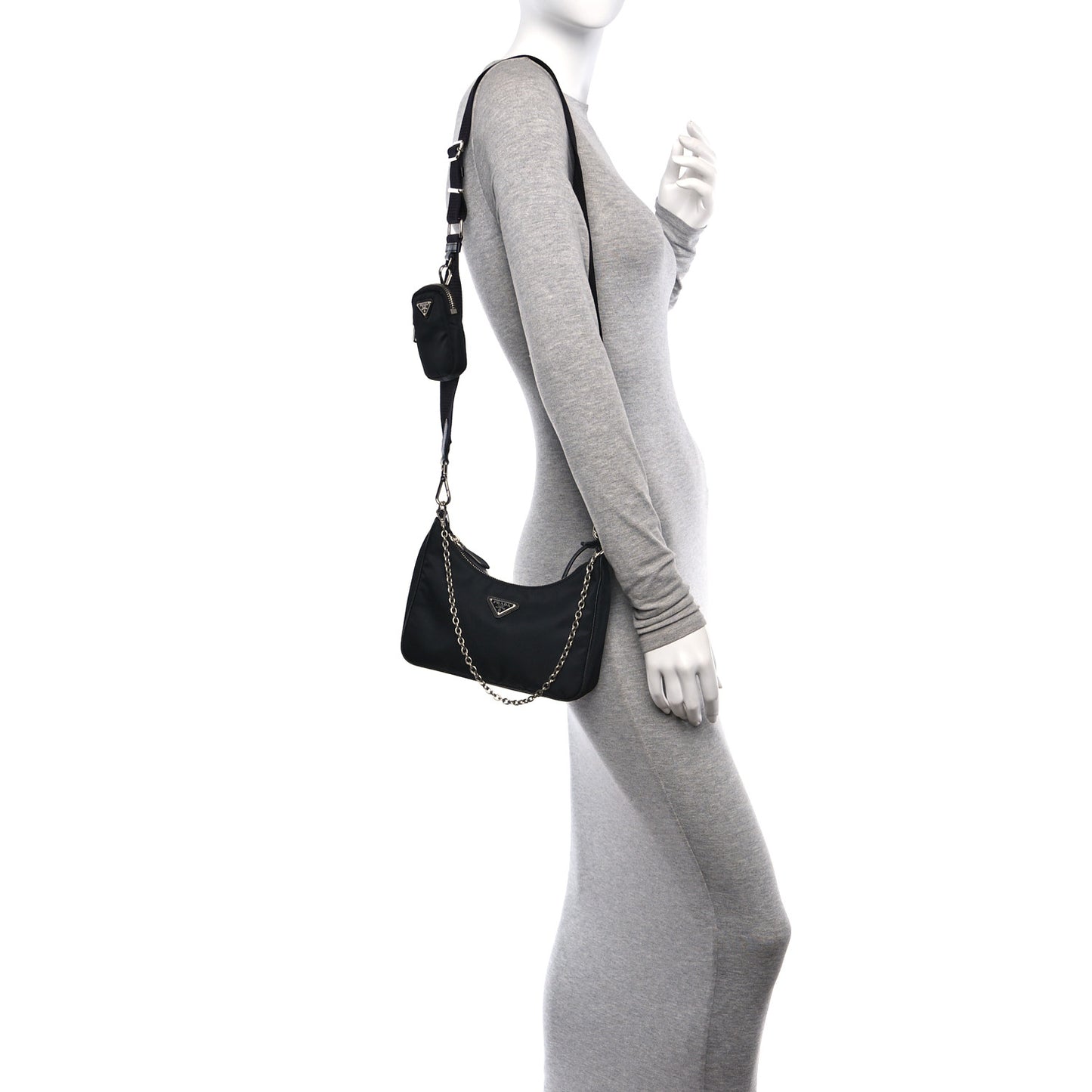 Nylon Re-Edition 2005 Shoulder Bag Black