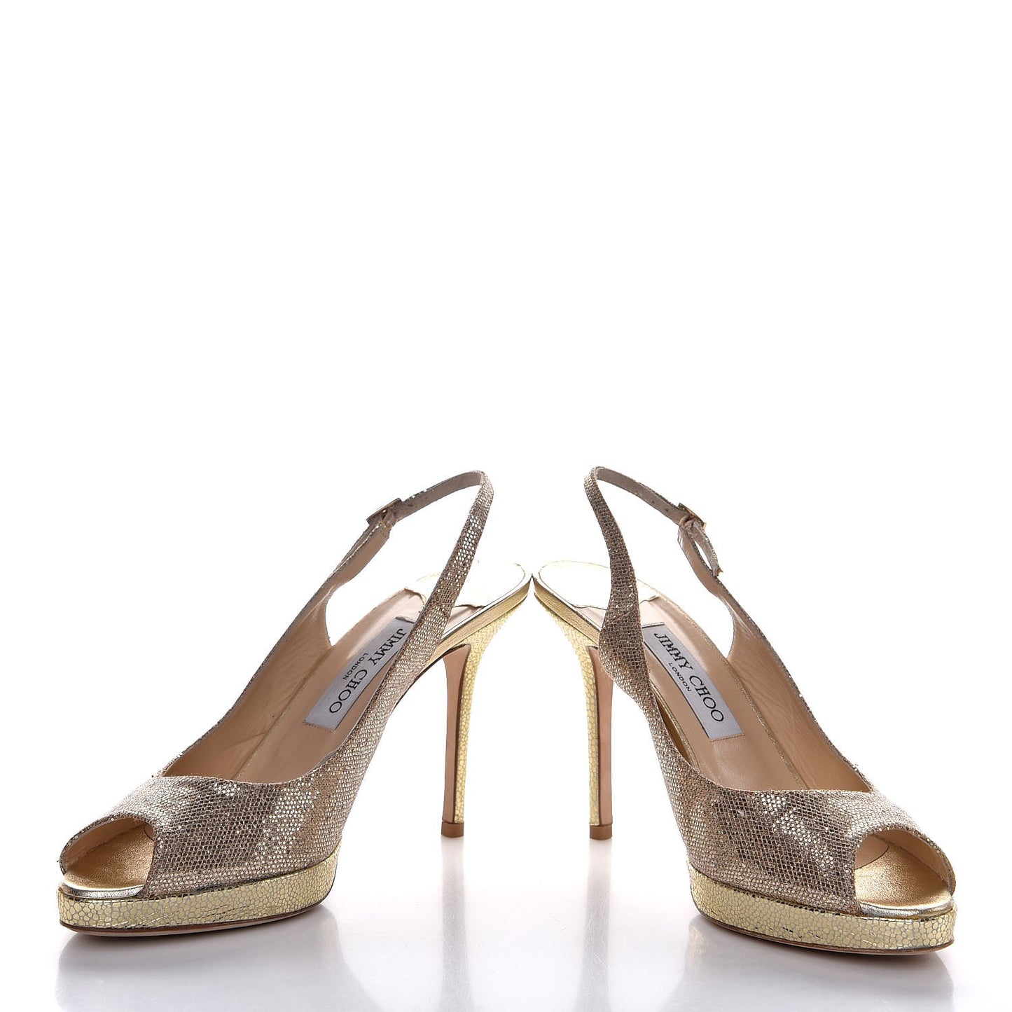 Glitter Fabric Nova Pumps 39.5 Gold