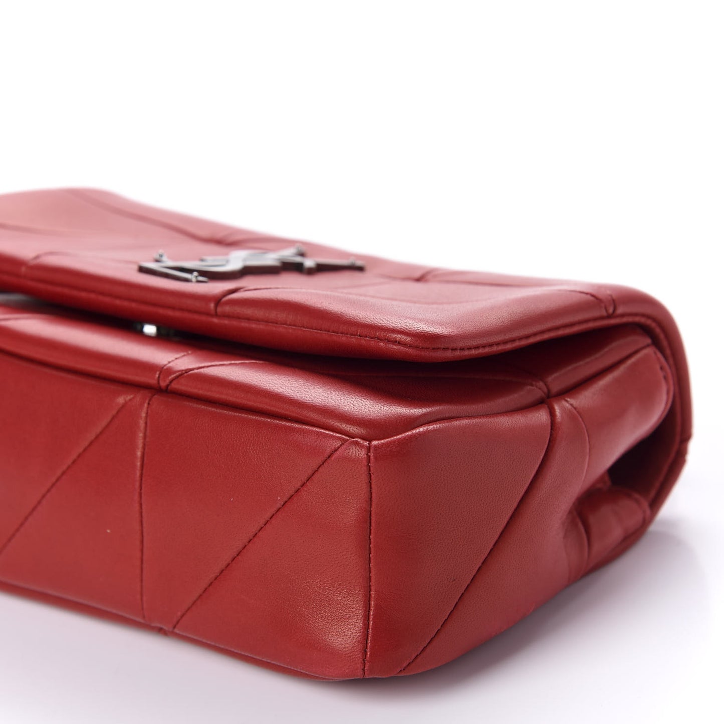 Lambskin Patchwork Monogram Small Jamie Red