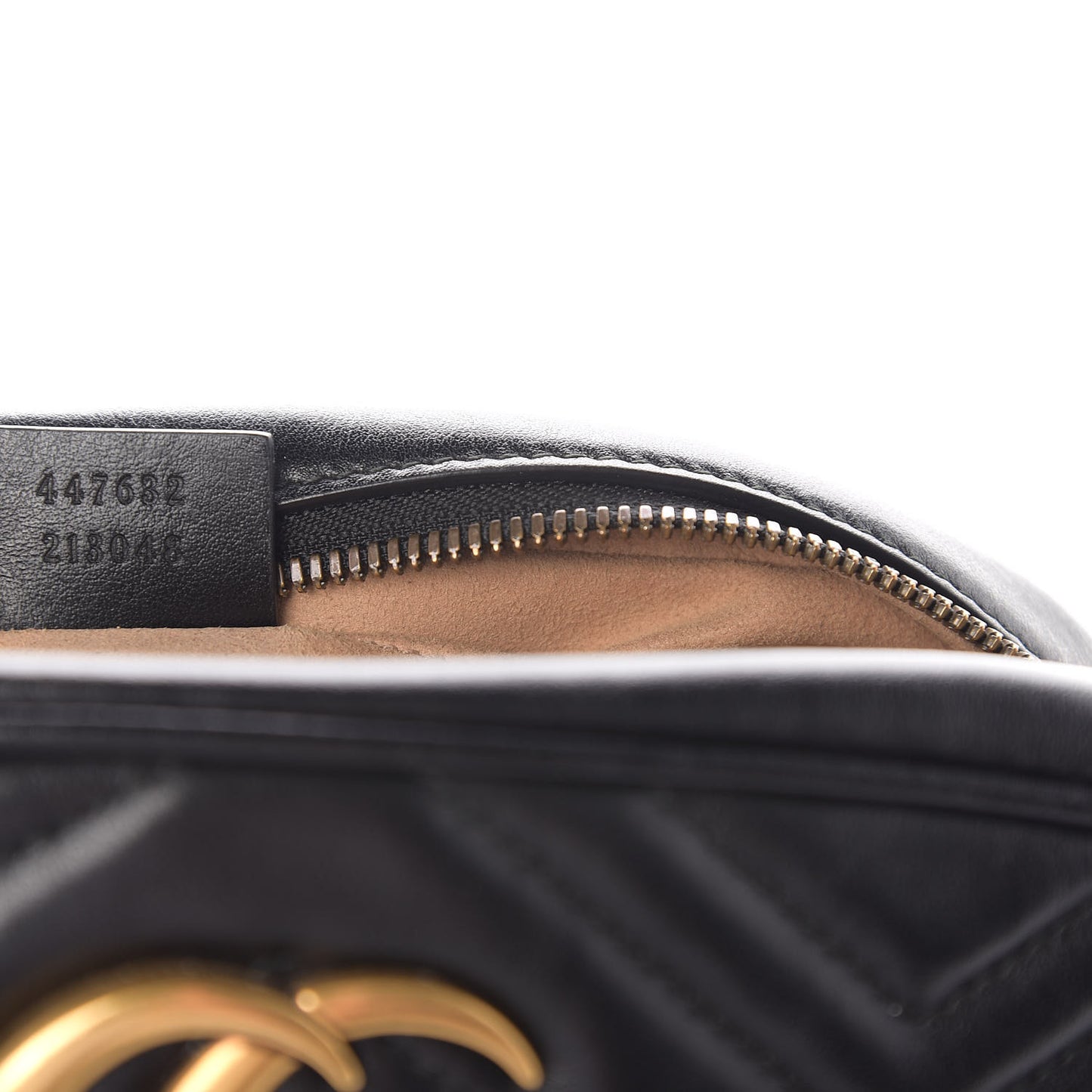 Calfskin Matelasse Small GG Marmont Chain Shoulder Bag Black