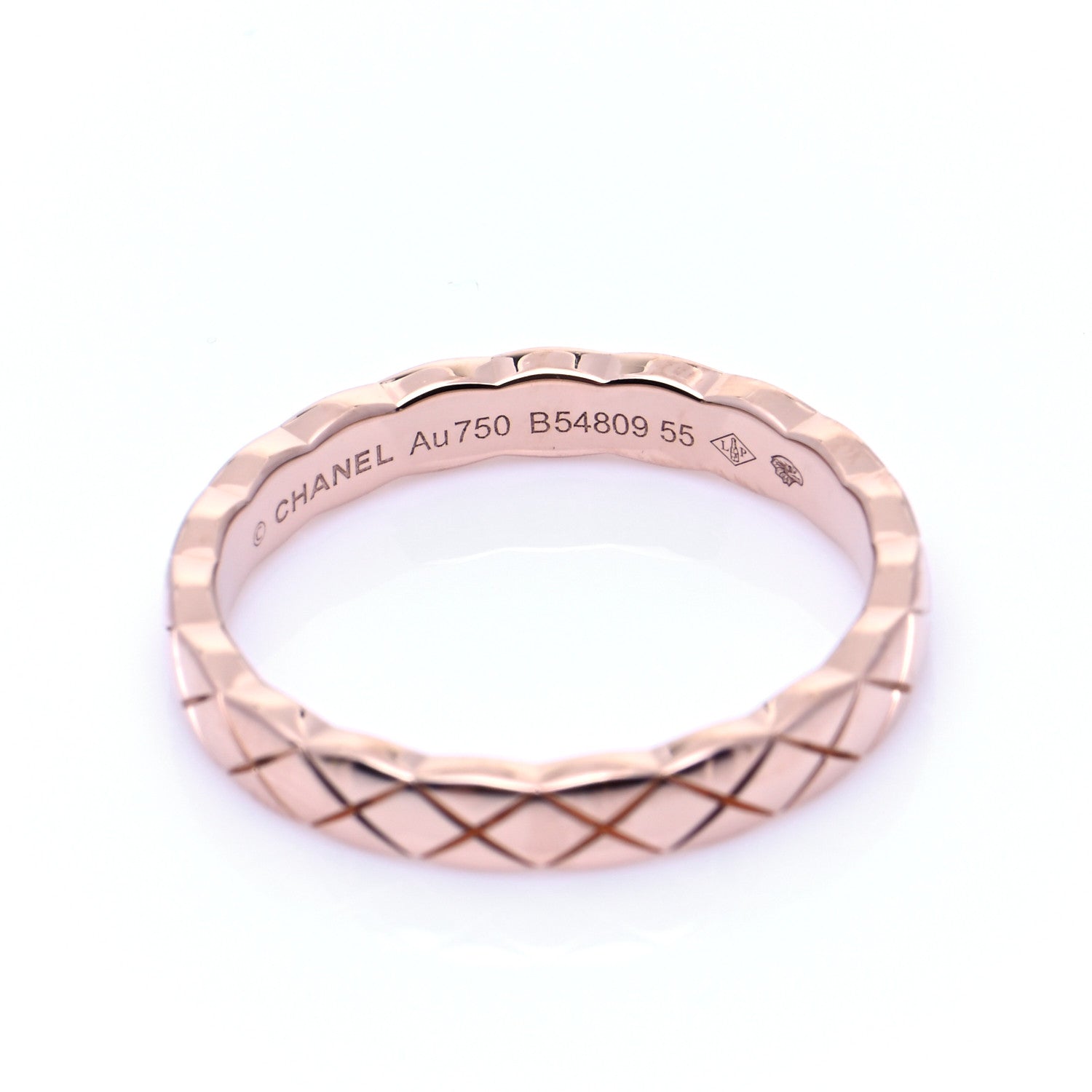 Chanel 18K Beige Gold Mini Coco Crush Ring 55 7.25 5 of 6