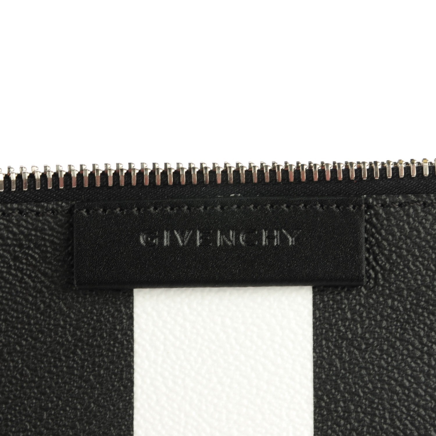 Givenchy Coated Canvas Striped Large Antigona Tote Black White 8 of 9