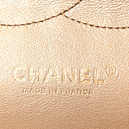 Chanel Metallic Lambskin Quilted Jumbo Double Flap Khaki 5 of 9
