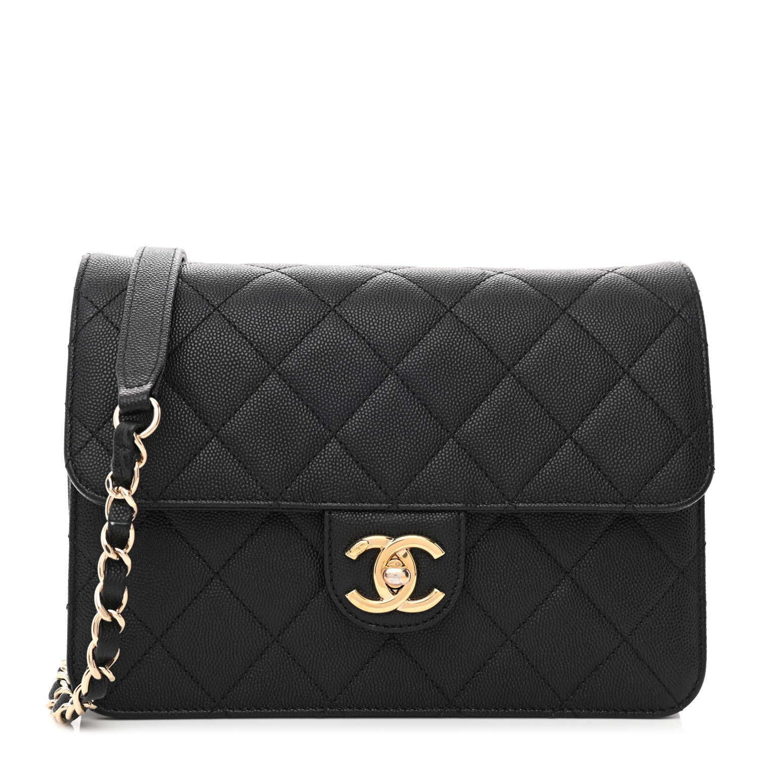 Chanel Caviar Quilted Large Like A Wallet Flap Black 1 of 11