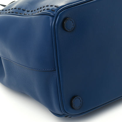 Prada City Calf Hand Stitched Medium Galleria Double Zip Tote Bleuette 9 of 10
