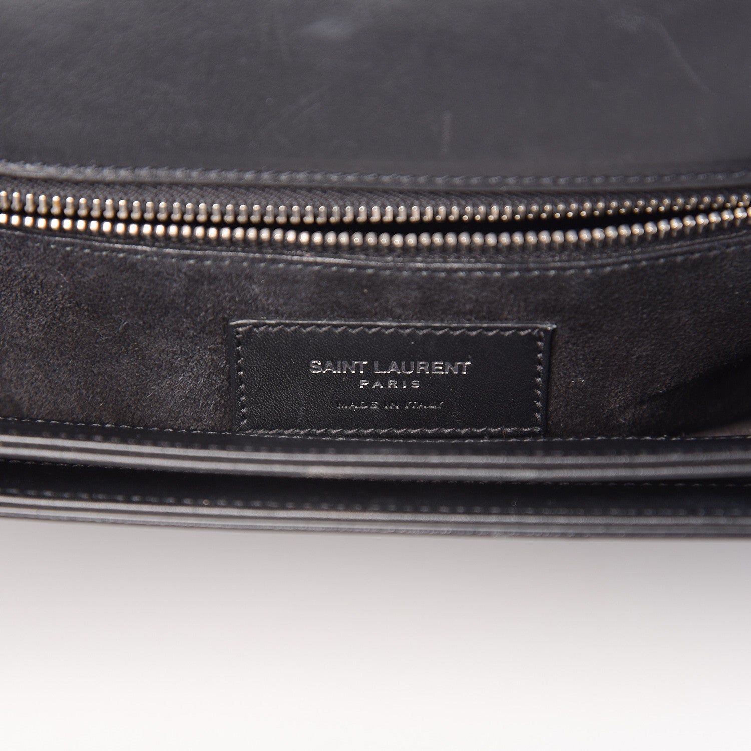 Saint Laurent Smooth Calfskin Medium Classic Monogram Universite Bag Black 6 of 15