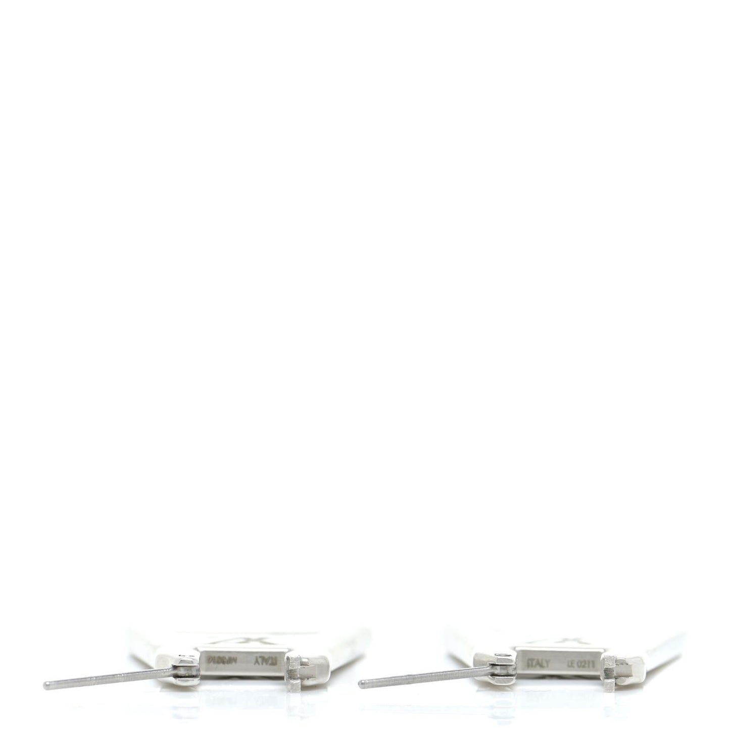 Zip Earrings Silver