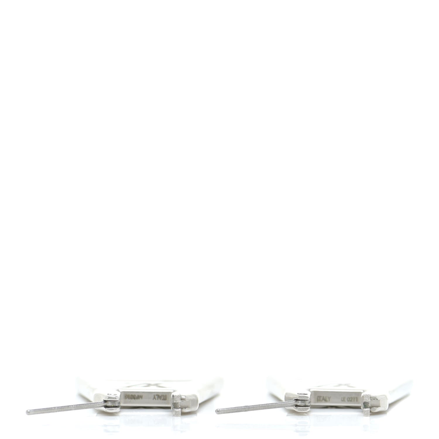 Louis Vuitton Zip Earrings Silver 3 of 7