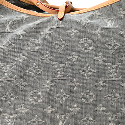 Louis Vuitton Monogram Denim CarryAll MM  Washed Gray 7 of 9