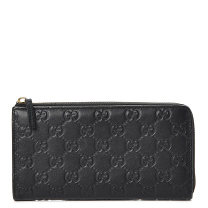 Gucci Guccissima Donna Long Wallet Black 1 of 9