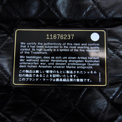 Chanel Lambskin Quilted Sharpei Frame Tote Black 9 of 9
