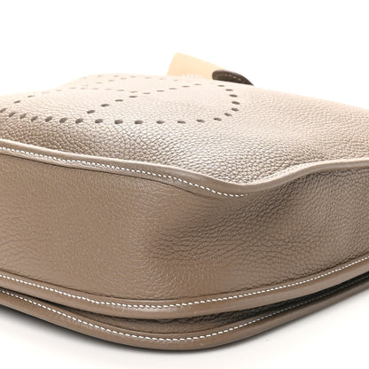 Hermes Taurillon Clemence Evelyne III PM Etoupe 10 of 11