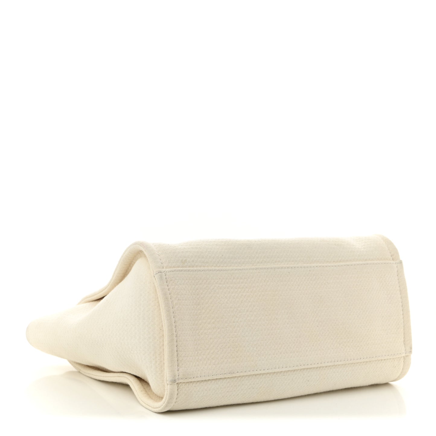 Mixed Fibers Small Deauville Tote White
