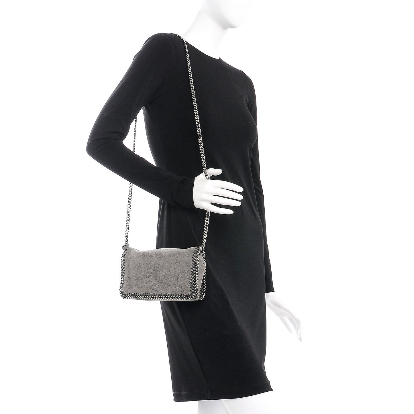 Shaggy Deer Falabella Crossbody Bag Grey