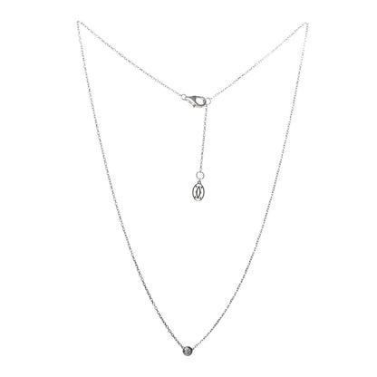 Cartier 18K White Gold Diamond XS D'Amour Pendant Necklace 3 of 8