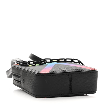 Louis Vuitton Taiga Rainbow Danube Messenger Black 4 of 9